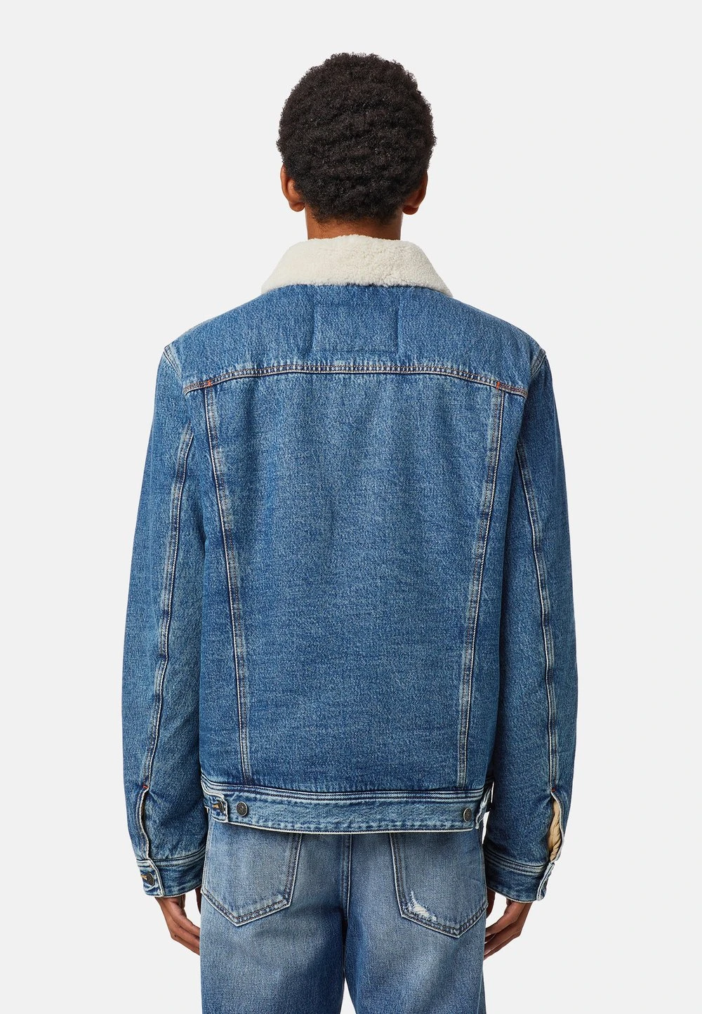 Diesel Prix Légers UNIKO - Veste en jean vestes col contrastant homme 2 Diesel Prix Légers UNIKO - Veste en jean vestes col contrastant homme – Image 2