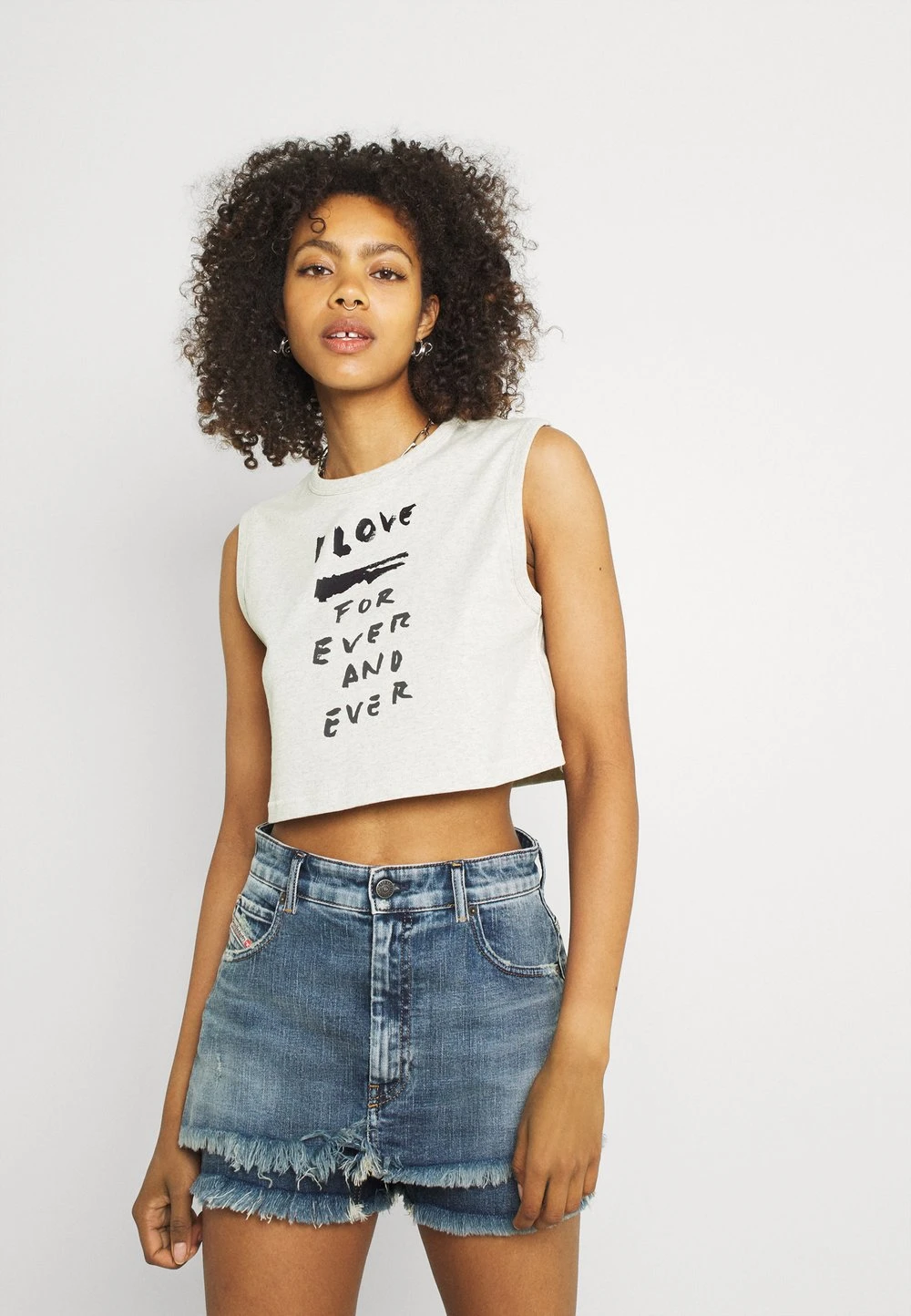 Diesel Petit Prix T-WELL-B1 - Débardeur t-shirts col rond female 1 Diesel Petit Prix T-WELL-B1 - Débardeur t-shirts col rond female