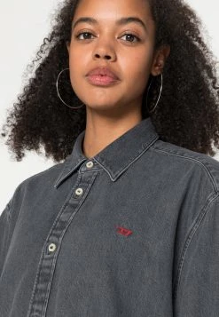 Diesel Prix Équitable Robe en jean robes col à revers female -Boutique France Diesel db9cea61e6ef43048896185b75c32a09