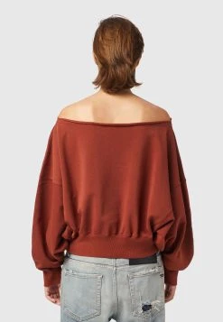 Diesel Soldes F-BAT-B1 - Sweatshirt pulls et gilets echancrure dos femme -Boutique France Diesel de674274b90240a89bb89561b45d39a2