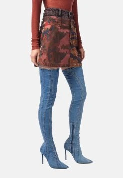 Diesel GIU - Jupe trapèze Qualité Fiable jupes boutons femme -Boutique France Diesel deec541ac9274f779b0cc32fe70b1d61