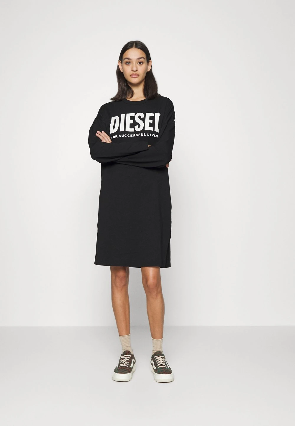 Diesel Rabais WALKY ECOLOGO - Robe de jour robes col rond female 1 Diesel Rabais WALKY ECOLOGO - Robe de jour robes col rond female