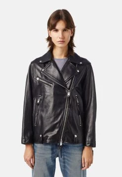 Diesel L EDMEA A - Veste en cuir Prix Sympa vestes col revers femme