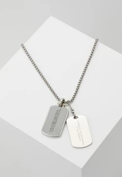 Diesel Réduction DOUBLE DOGTAGS - Collier montres et bijoux couleur unie male