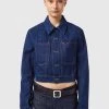 Diesel DE-LUCYSHORT-SP - Veste en jean Prix Exclusifs vestes col à revers femme
