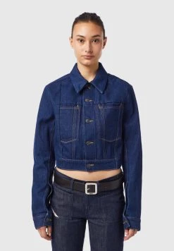Diesel DE-LUCYSHORT-SP - Veste en jean Prix Exclusifs vestes col à revers femme