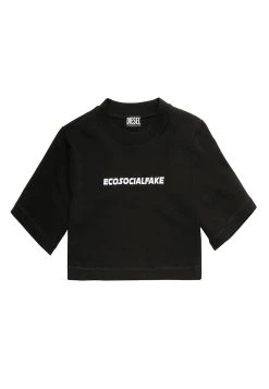 Diesel T-RECROP - T-shirt imprimé Assurance De l’Authenticité t-shirts et tops col rond femme -Boutique France Diesel ed025d0def2147b99bc22eafae41c2d2 1