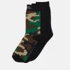 Diesel Authentique 100% SKM-HERMINE-THREEPAC 3 PACK - Chaussettes sous-vêtements camouflage homme