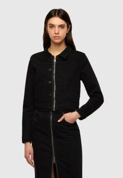 Diesel DE-BLONDY - Veste en jean Plus Bas Prix De Vente vestes col à revers femme