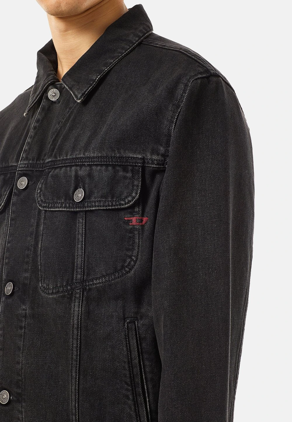 Diesel Veste en jean Prix Dégriffé vestes col à revers homme 4 Diesel Veste en jean Prix Dégriffé vestes col à revers homme – Image 4