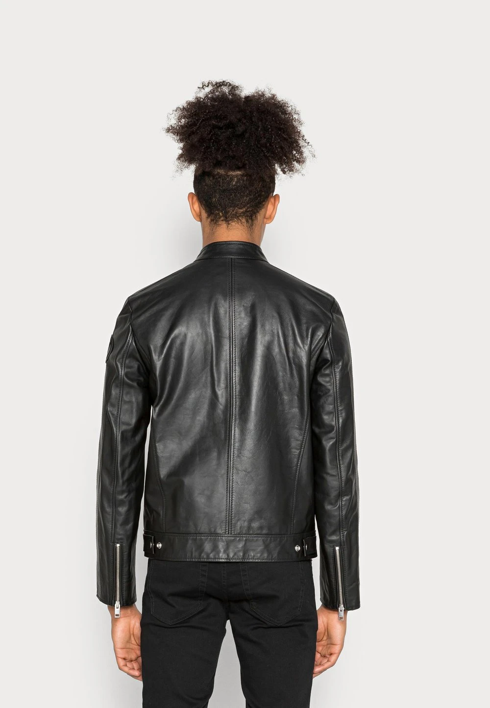 Diesel Produit de première qualité L-BOY-CL - Veste en cuir vestes col mao homme 3 Diesel Produit de première qualité L-BOY-CL - Veste en cuir vestes col mao homme – Image 3